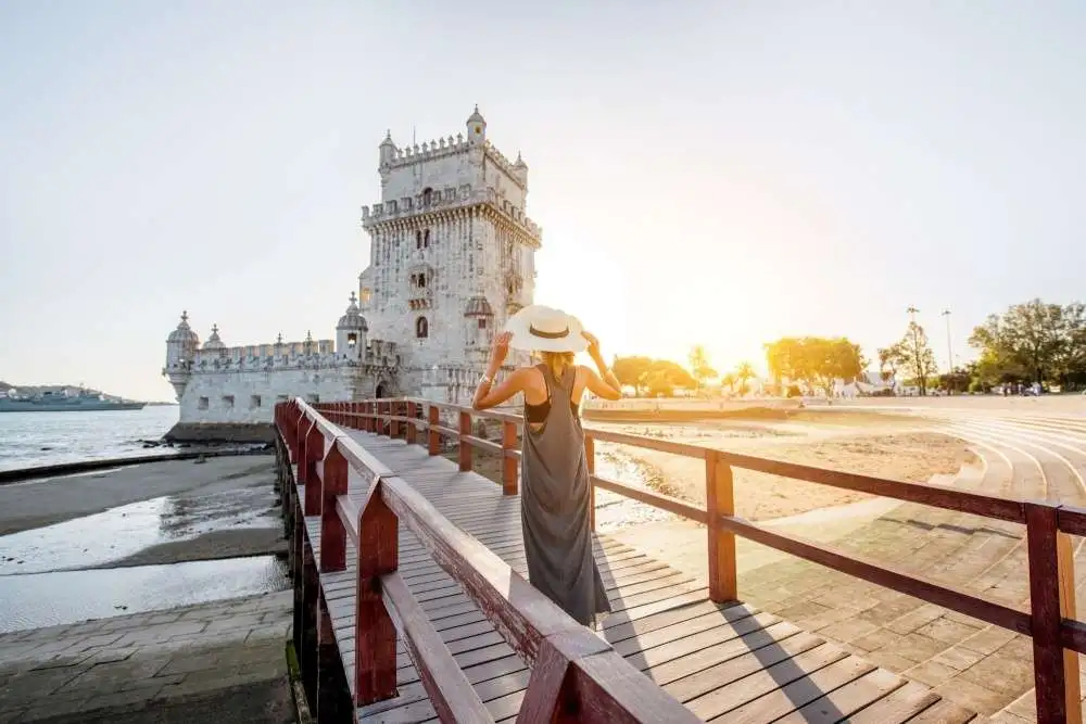 Torre de Belém, estilo manuelino, siglo XVI, Patrimonio de la Humanidad, en Lisboa, Portugal