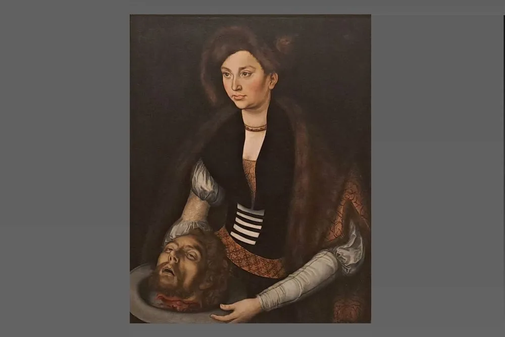 Salomé con la Cabeza de San Juan Bautista; Lucas Cranach el Viejo (MNAA - Museo Nacional de Arte Antiguo, Lisboa - Portugal)