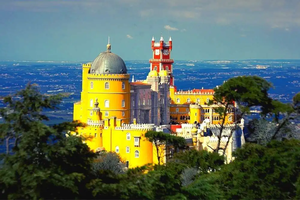 Palacio y Parque de la Pena en Sintra, Portugal
